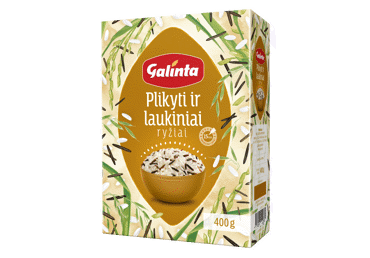 Rīsi savvaļas tvaicēti GALINTA 400g