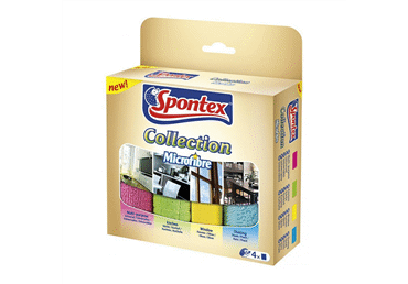 Mikrošķiedras audumi SPONTEX 4gab.