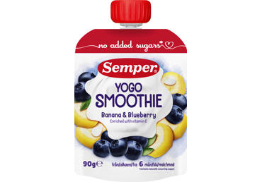 Biezenis SEMPER jogurta-banānu-melleņu 6+ 90g