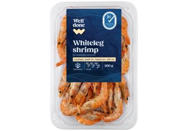 Garneles 60/80 WELL DONE vārītas atkausētas 300g - 1