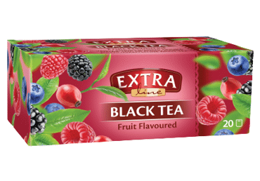 Melnā tēja EXTRA LINE ar augļu garšu 20x1,5g