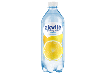 Dzēramais ūdens AKVILE citronu viegli gāzēts 0,6L D