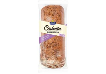 Ciabatta graudainā LATVIJAS MAIZNIEKS 300g