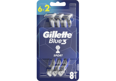 Vienreizējie skuvekļi GILLETTE BLUE 3 vīriešiem 6+2gab. - 1