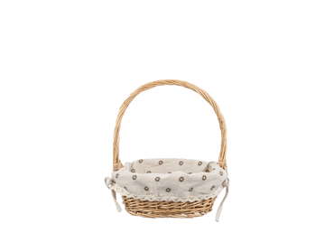 Pīts grozs ar oderi ILAJA 19x14x22cm