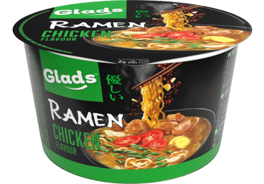 Ātri pagatavojamas nūdeles GLADS Ramen vista 105g