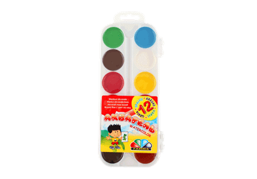 Akvareļu krāsas 12gab.Uvlečenije