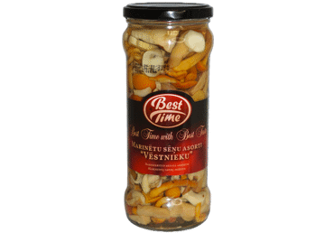 Marinētu sēņu asorti Posoļskije BEST TIME 530g