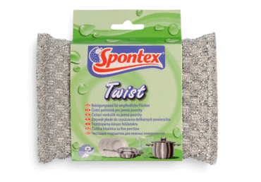 Sūklis trauku mazgāšanai SPONTEX TWIST