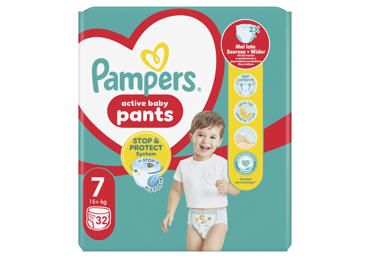 Autiņbiksītes PAMPERS PANTS S7 32gab.