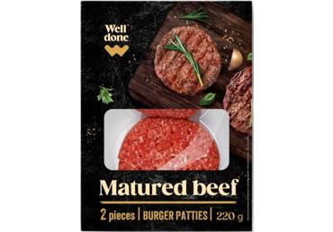 Briedināts liellopa gaļas burgers WELL DONE 220g