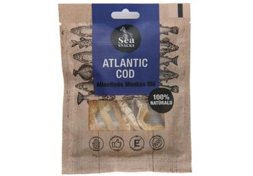 Atlantijas mencas kaltētas filejas strēmelītes SEASNACKS 30g