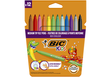 Flomāsteri BIC Kids 12gab.