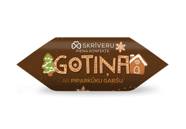 Konfektes piparkūku SKRĪVERU GOTIŅA sv.