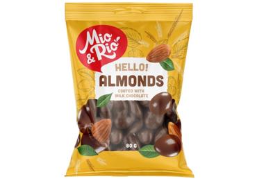 Mandeles piena šokolādē MIO&RIO 80g