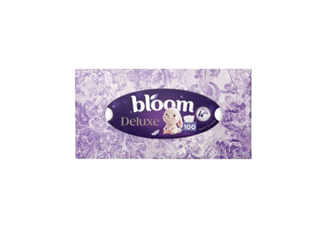 Kosmētiskās salvetes BLOOM Deluxe 4kārtas 100gab - 3