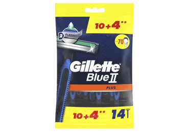 Vienreiz lietojamie skuvekļi GILLETTE BLUE 2 PLUS 10+4gb