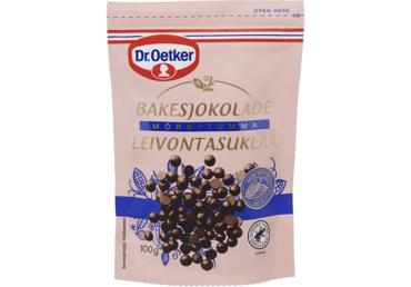 Melnās šokolādes pilieniņi glazēšanai DR. OETKER 100g