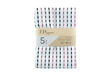 Virtuves dvieļu komplekts 45x65cm 5gab. - 2