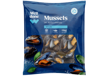 Mīdijas čaulā WELL DONE vārītas 1kg