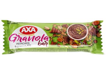 Granolas batoniņš pistāciju šokolādes AXA 30g
