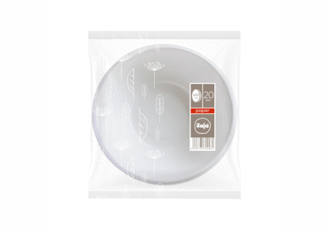 Vienreizlietojamās bļodas baltas ILAJA 20gb.470ml