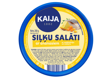 Siļķu filejas salāti ar ananasiem KAIJA 280g