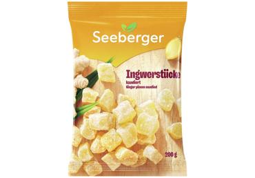 Iecukuroti ingvera gabaliņi SEEBERGER 200g