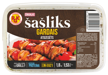 Cūkgaļas šašliks Gardais RGK 1,8kg - 1
