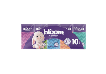 Kabatlakatiņi BLOOM Comfort 3kārtas 10x10gab.