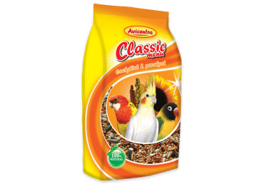 Barība maziem vidējiem papagaiļiem AVICENTRA 1kg