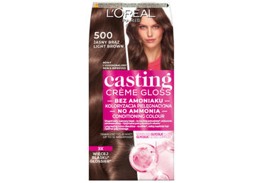 Matu krāsa L'OREAL CASTING CREME GLOSS kopjoša, daļēji noturīga matu krāsa bez amonjaka 500