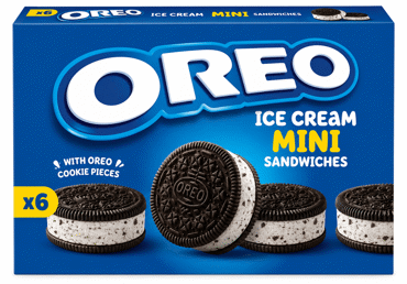 Saldējums Mini Sandwich OREO 6x34g