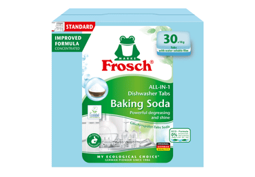 Trauku mazgājamās mašīnas tabletes FROSCH Allin1 Soda 30gab.
