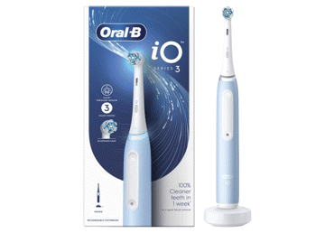 Elektriskā zobu birste ORAL-B iO3, Ice Blue, 1 gab.
 - 1
