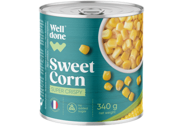 Konservēta kukurūza WELL DONE 340g