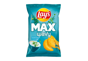 Kartupeļu čipsi LAY'S Maxx ar tzatziki 120g