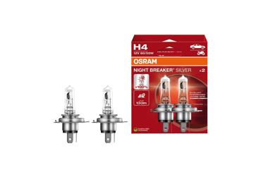 Autolampas H4 Night Silver OSRAM 2gb.