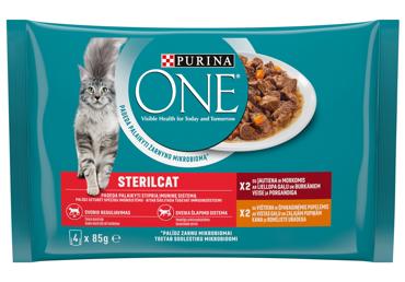 Kaķu konservi Sterilcat liellops vista ONE 4x85g