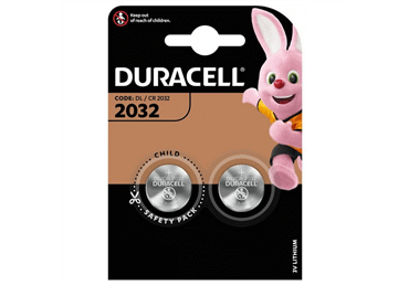 Baterijas DURACELL 3V CR2032 2gab.