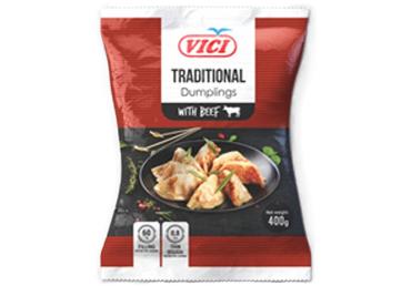 Pelmeņi Traditional ar liellopu gaļu VIČI 400g
