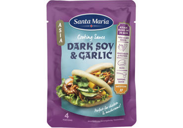 Tumšā sojas ķiploku mērce SANTA MARIA 100g