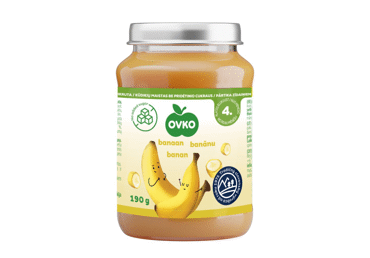 Biezenis OVKO banānu 5+ 190g