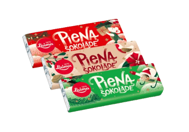 Piena šokolāde Ziemassvētku LAIMA 20g
