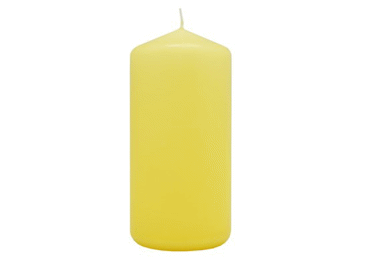 Cilindrsvece dzeltena 5,8x12cm