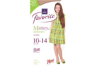 Meiteņu zeķbikses FAVORITE 20 51101 bianco 10-14 gadiem 