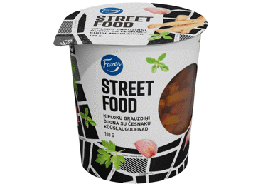 Ķiploku grauzdiņi FAZER Street Food 100g