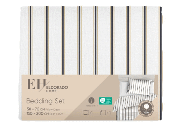 Satīna gultas veļas komplekts 150x200/50x70cm