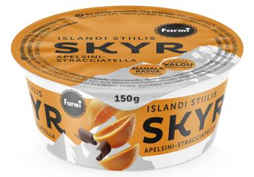 Jogurts FARMI Skyr apelsīnu-straciatella 150g
