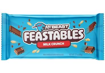 Piena šokolāde Milk Crunch MR BEAST 60g - 1